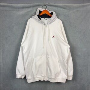 Y2K Nike Air Jordan Jumpman Hoodie Mens Size 2XL Graffiti Zip Up